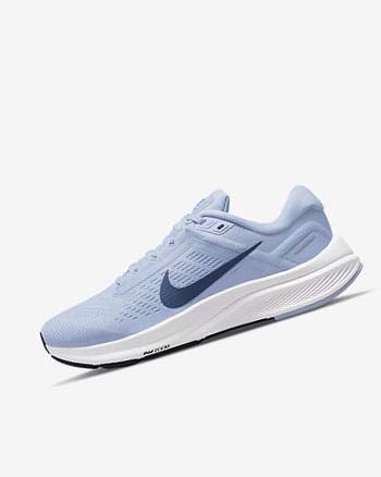 Nike Air Zoom Structure 24 Azules Claro Blancos Azul Marino Azul Marino | MX 4534